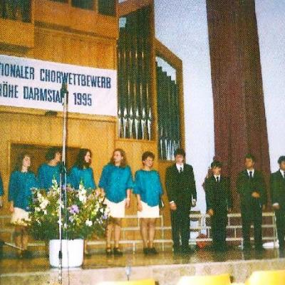 A kórus darmstadti fellépése, 1995